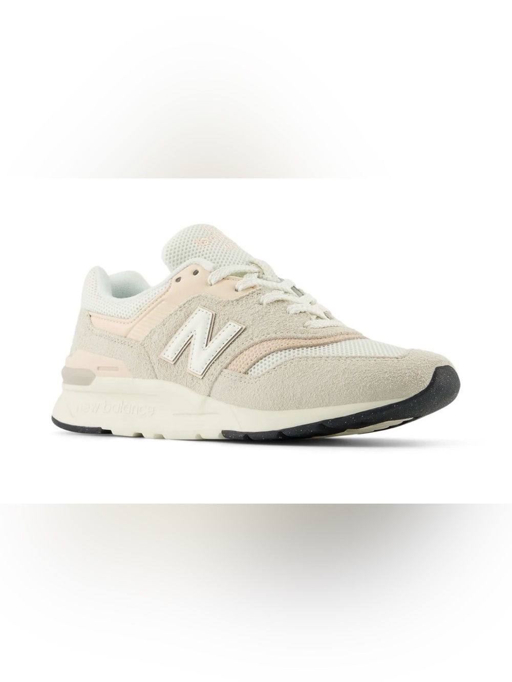 New Balance 997H Light Beige, Cream & Blush Suede Mesh Sneaker